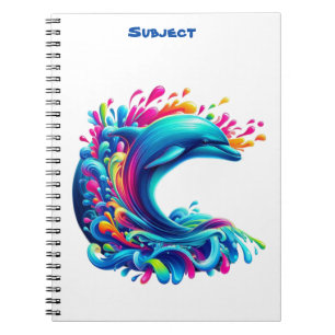 Cuaderno Colorido delfín Splash