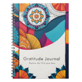Cuaderno Colorido Diario de Gratitud Personalizado