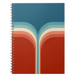 Cuaderno Colorido estilo retro decoración de doble arco