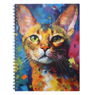 Cuaderno Colorido gato abysiniano