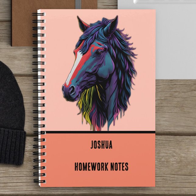 Cuaderno Colorido Graffiti Horse para entusiastas ecuestres (Subido por el creador)