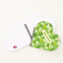 Cuaderno Colorido Ilustracion Cuto Daisy Floral Patrón