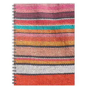 Cuaderno Colorido mexicano, peruano estilo de la superficie