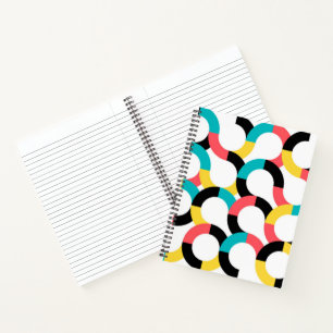 Cuaderno Colorido, moderno, alegre y divertido geométrico m