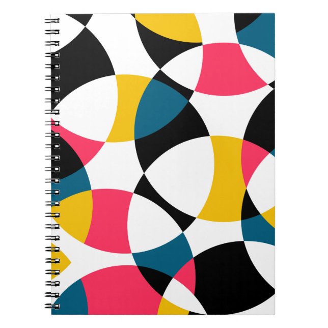 Cuaderno Colorido, moderno, moderno, moderno y genial gráfi (Frente)