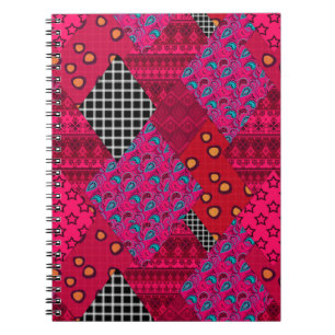 Cuaderno Colorido mosaico del Red Crimson