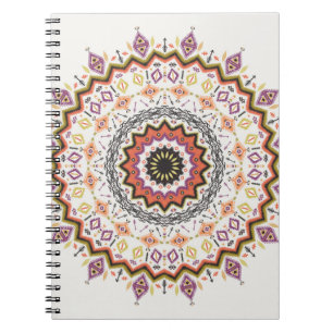 Cuaderno Colorido patrón étnico tribal sin fisuras