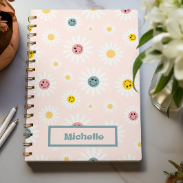 Cuaderno Colorido rosa primavera Resumen personalizado de c