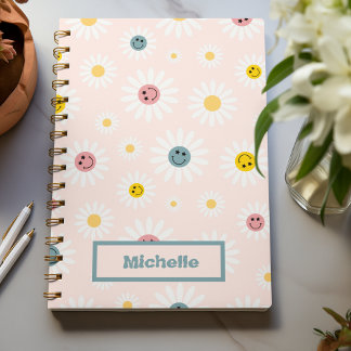 Cuaderno Colorido rosa primavera Resumen personalizado de c