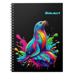 Cuaderno Colorido salto de león marino