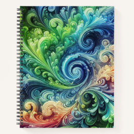 Cuaderno Colorido Swirls Journal