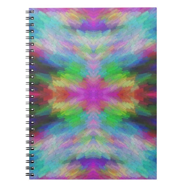 Cuaderno Colorido Tejido Estilo Arte (Frente)