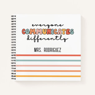 Cuaderno Colorido, todos se comunican de forma diferente