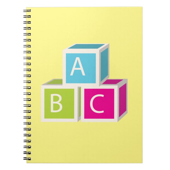 Cuaderno Coloridos bloques alfabéticos (Frente)