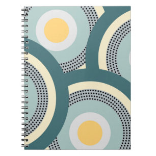 Cuaderno Coloridos círculos de diseño y decoración de punto