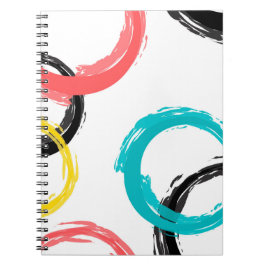 Cuaderno Coloridos, geniales, modernos, de moda en círculos
