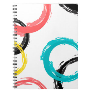 Cuaderno Coloridos, geniales, modernos, de moda en círculos