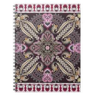 Cuaderno Coloridos motivos de mandala vintage sin inconveni