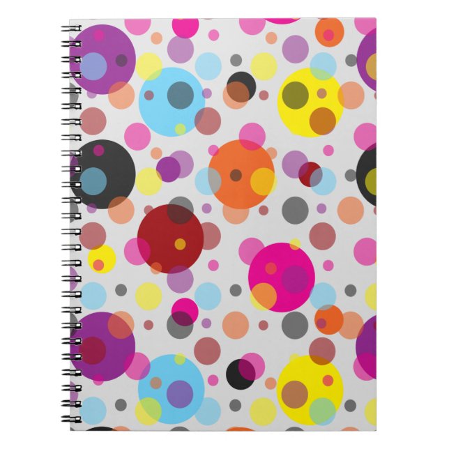 Cuaderno Coloridos puntos de polka (Frente)