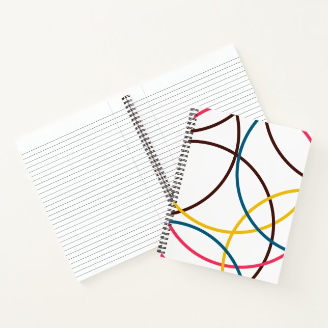 Cuaderno Coloridos, sencillos, modernos y modernos círculos (Interior)