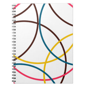 Cuaderno Coloridos, sencillos, modernos y modernos círculos