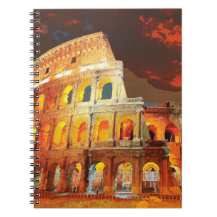 Cuaderno Colosseo Italia Roma Viaje Arte Vintage