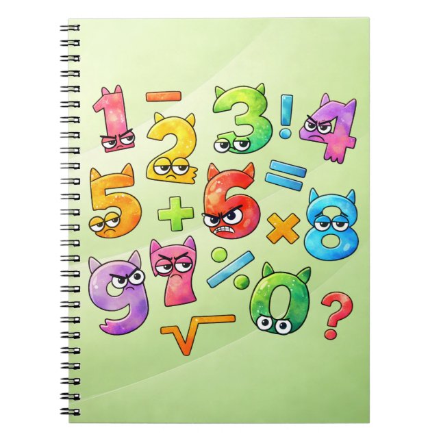 Cuaderno Colourful Maths Numbers Notebook for Primary Schoo (Frente)