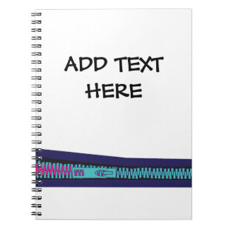 Cuaderno colourful zip design 