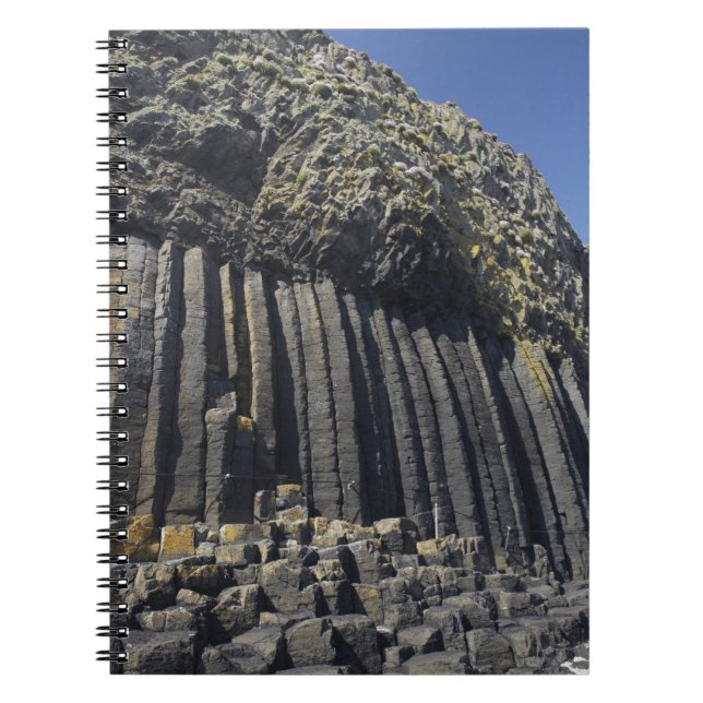 Cuaderno Columnas de basalto por la cueva de Fingal, Staffa (Frente)