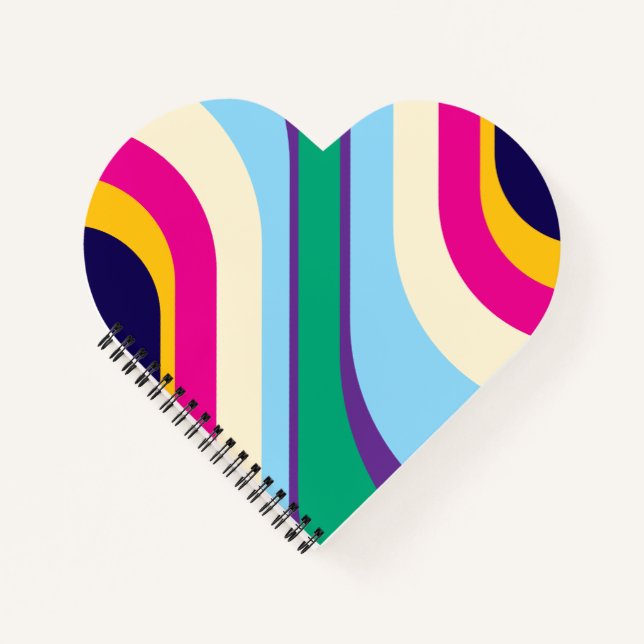 Cuaderno Colurful Heart Spiral Notebook  (Anverso)