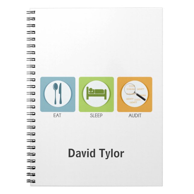 Cuaderno ¡Coma la auditoría del sueño! (Frente)