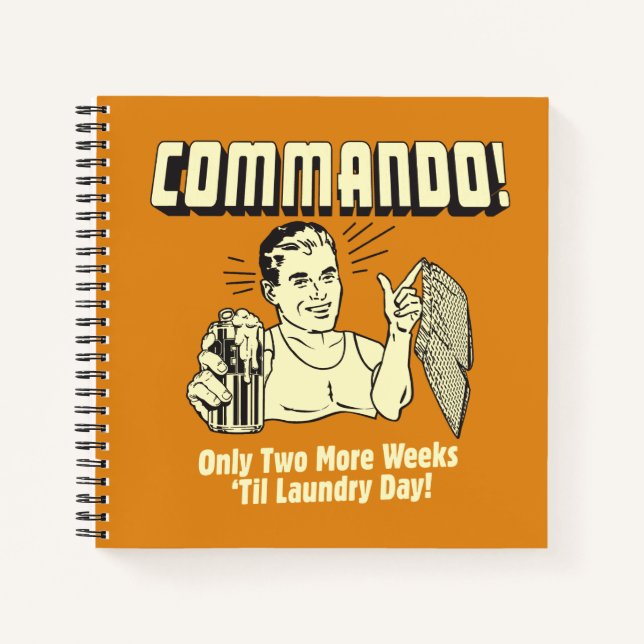 Cuaderno Comando: 2 semanas hasta el día de la lavandería (Anverso)