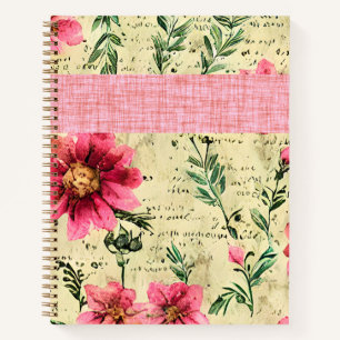 Cuaderno Combinación de cutáneo Raspado y textura de época
