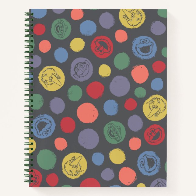 Cuaderno Combinando el patrón de puntos de la polka (Anverso)