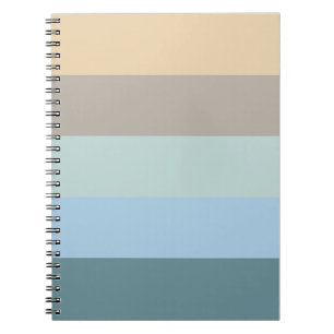 Cuaderno Combo de cinco colores - Turquesa de arena azul ma