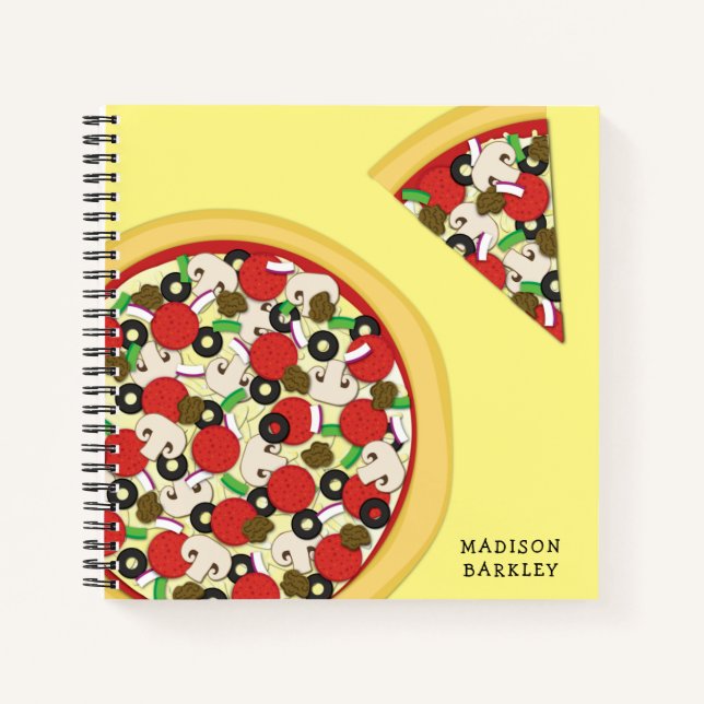 Cuaderno Combo Supremo Pizza Combo Cute Niños Comida (Anverso)