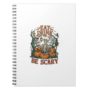 Cuaderno Come Bebé Esqueleto Espeluznante Calabazas de Hall