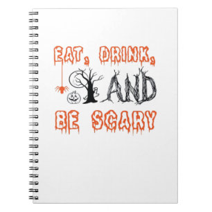 Cuaderno Come Bebe Y Sé Espantoso Cita Minimalista