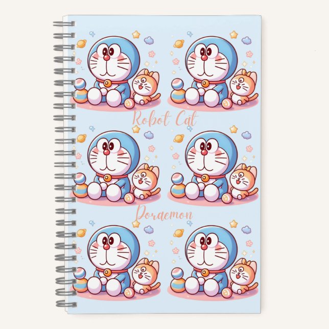 Cuaderno Come Come Cat And Doraemon (Anverso)