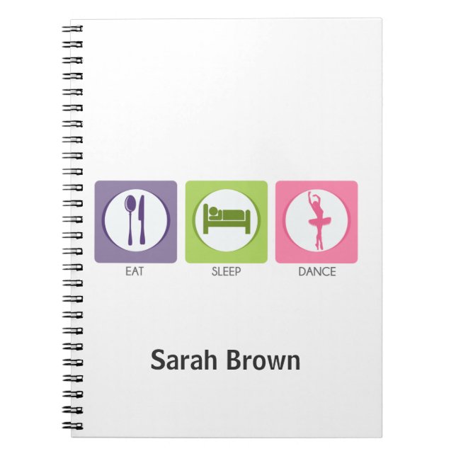 Cuaderno ¡Come Duerme ¡Baila! (Frente)