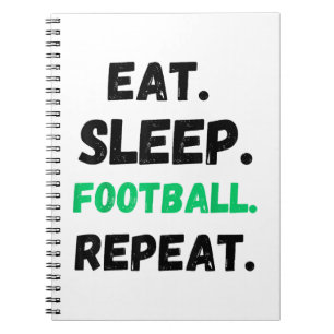Cuaderno Come Fútbol Duerme Repite Lindo Come Fútbol Duerme