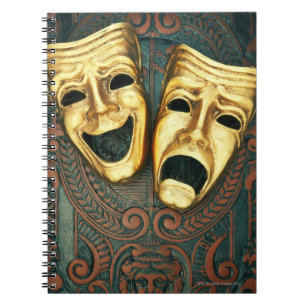 Cuaderno Comedia de oro y tragedia enmascara con motivos