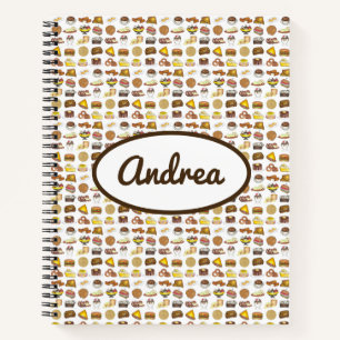 Cuaderno Comedor clásico americano de almuerzo contador de