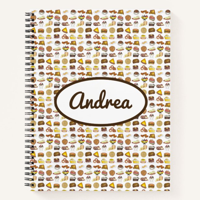 Cuaderno Comedor clásico americano de almuerzo contador de  (Anverso)