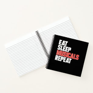 Cuaderno Comer Dormir Musicales Repetir