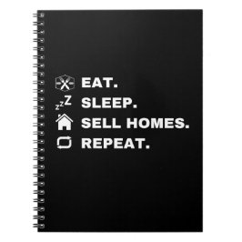 Cuaderno Comer, dormir, vender casas, repetir