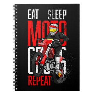 Cuaderno Comer el Motocross del sueño repetir regalo divert