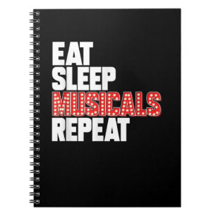 Cuaderno Comer el sueño de los musicales repetir actriz de