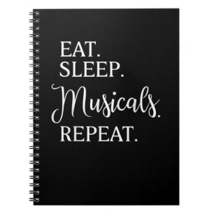 Cuaderno Comer musicales de sueño repetir actor de Broadway
