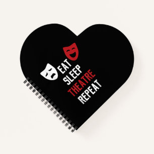 Cuaderno Comer Sleep Atre Repeat - Musical Broadway Actor G
